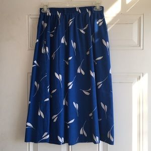 Vintage blue and white skirt